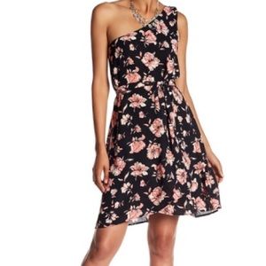 NWT Daniel Rainn one shoulder Floral Dress DR2